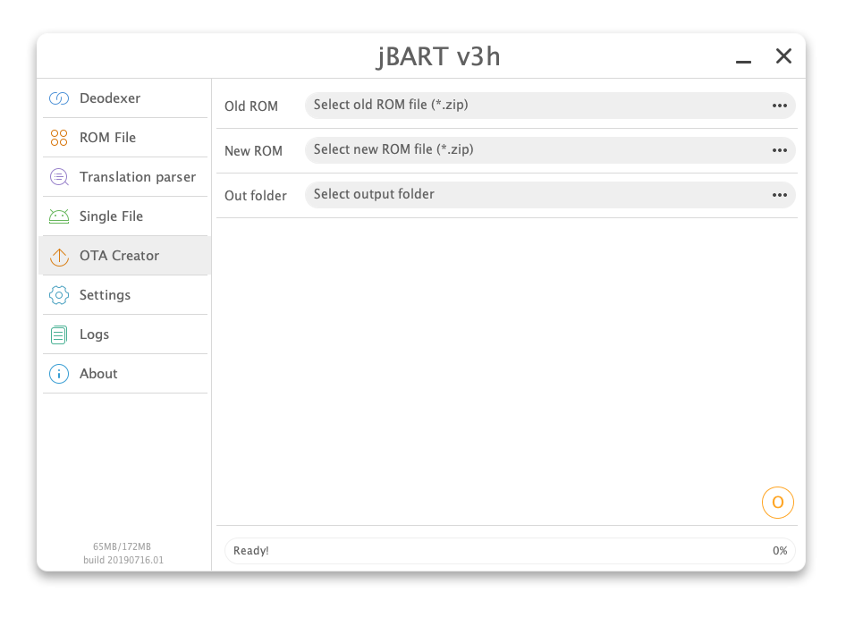 OTA creator section